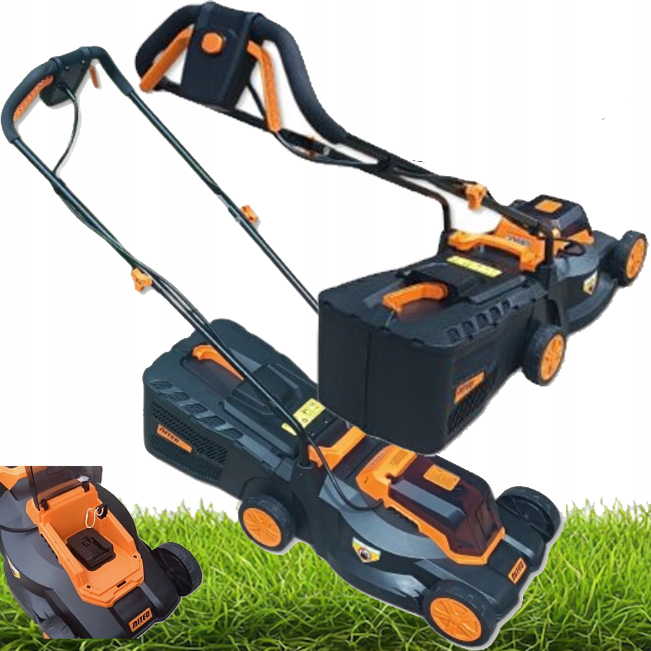 Kosiarka Akumulatorowa Na Baterię Z Koszem 20V Niteo 32cm 25L