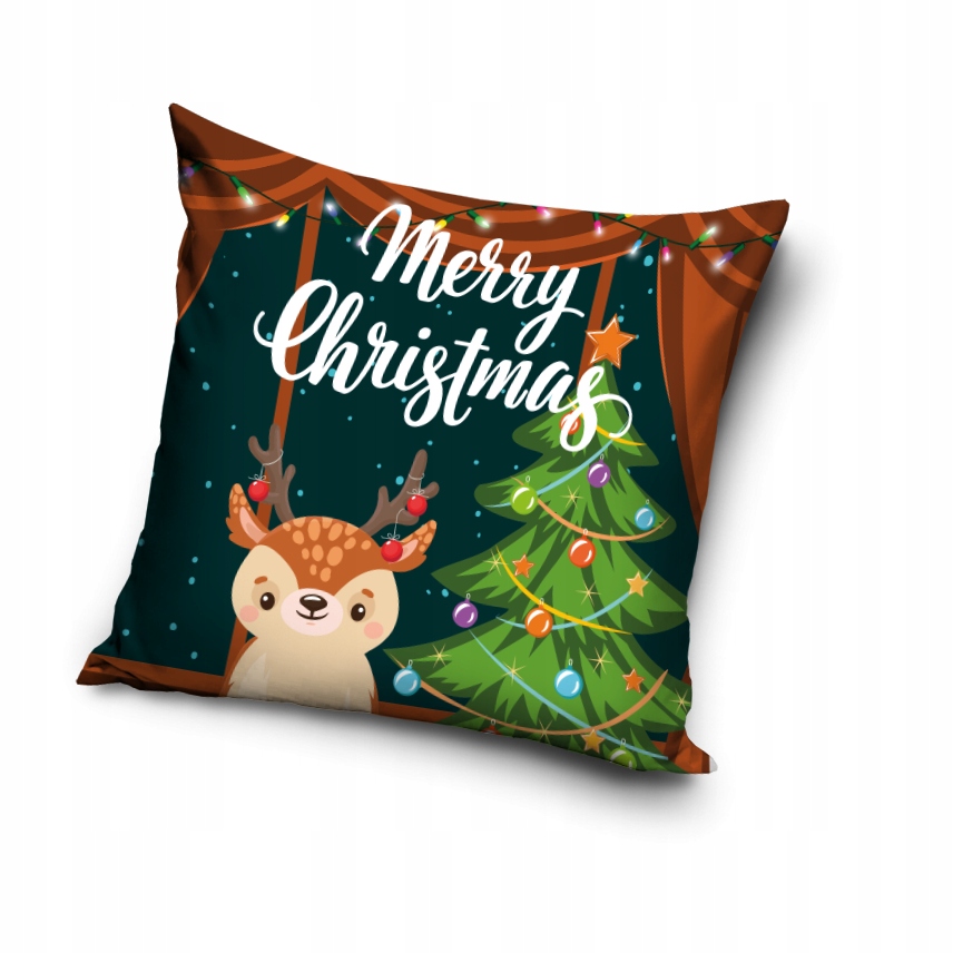 

Świąteczna Poduszka Merry Christmas renifer 40X40
