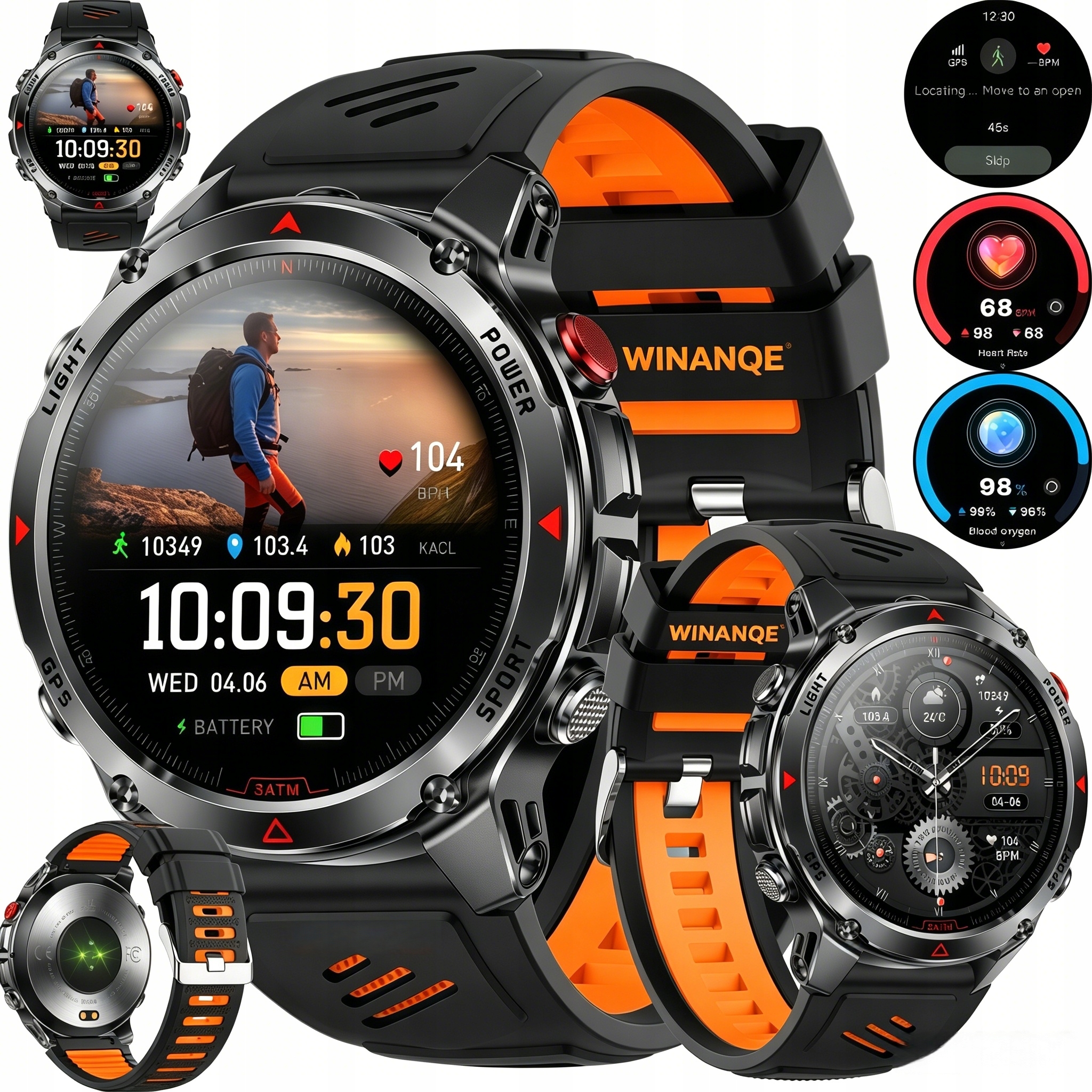 Hodinky Chytré Hodinky Pánské Voděodolné Hovory Menu Pl Sportovní Gps Chytré Hodinky