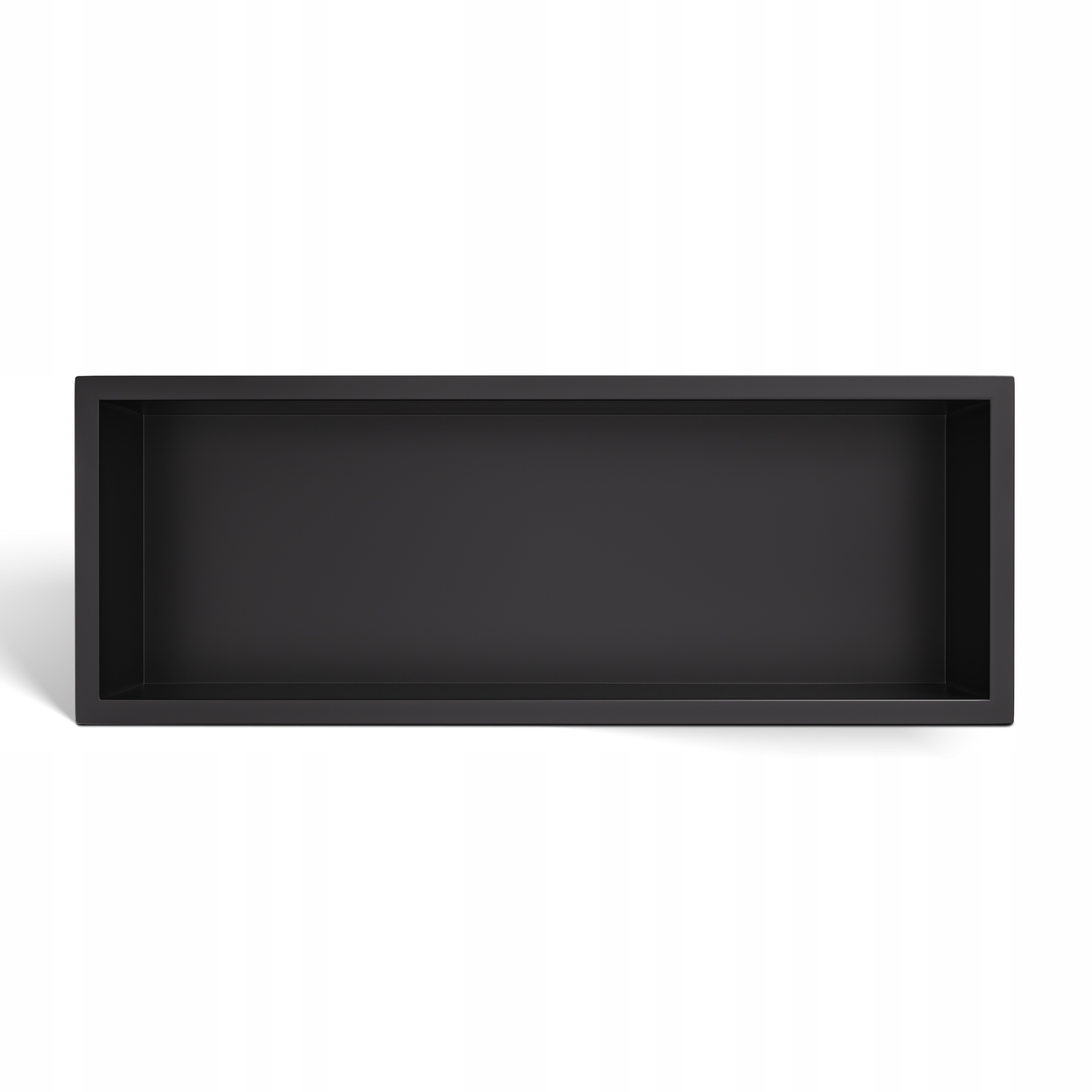 Wall-box One Black Výklenková polica z nehrdzavejúcej ocele čierna 60x20x10 cm