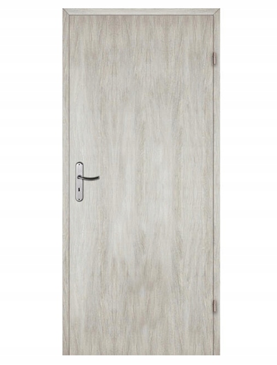 Pravé plné interiérové dveře 80 cm Dub stříbrný