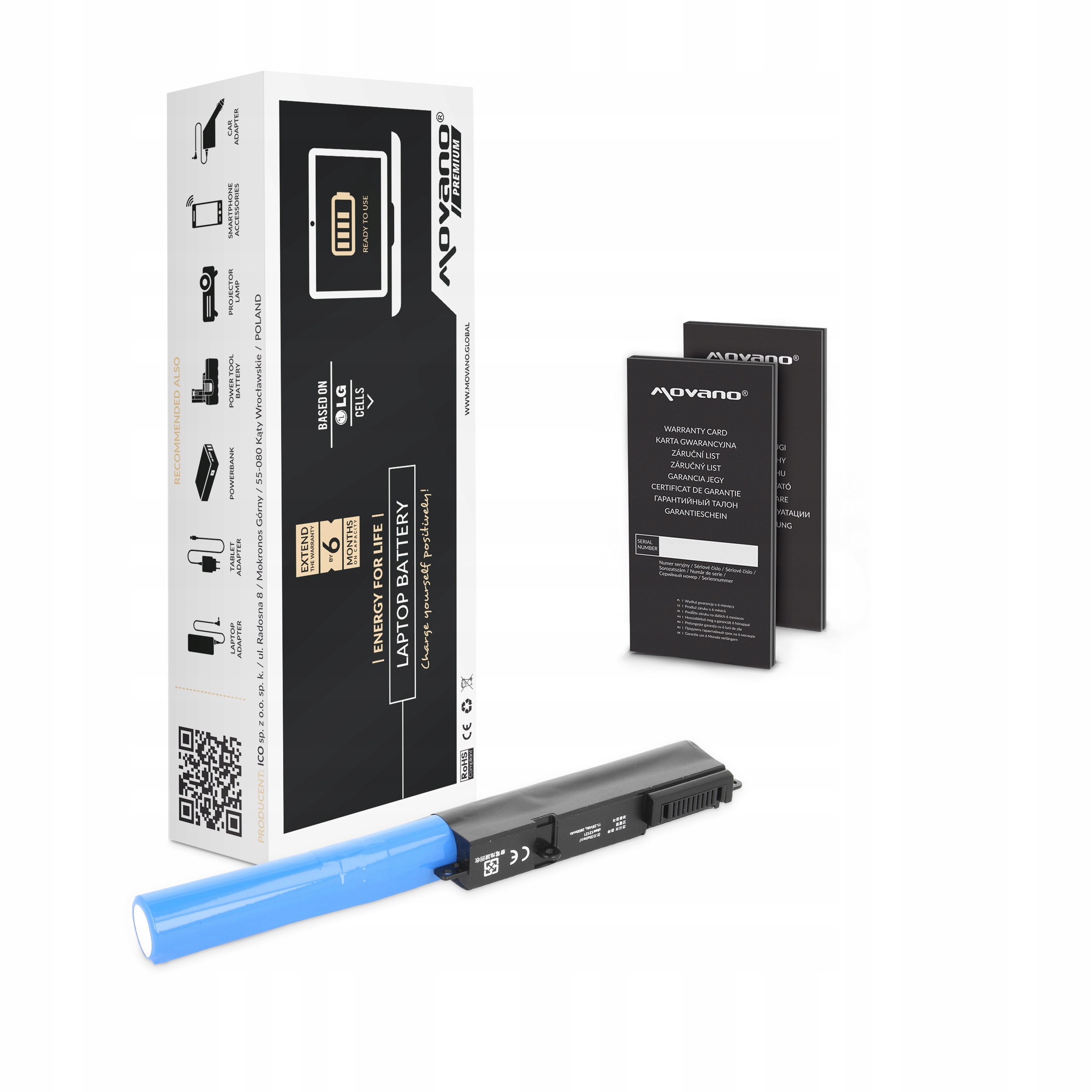 Baterie Movano Premium pro Asus A540, F540, X540