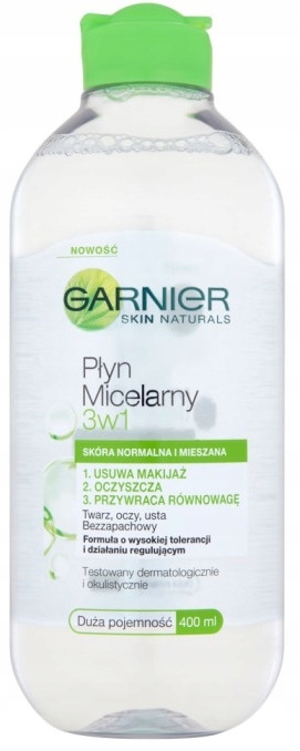

Garnier Skin Naturals Płyn Micelarny Skóra Tłusta