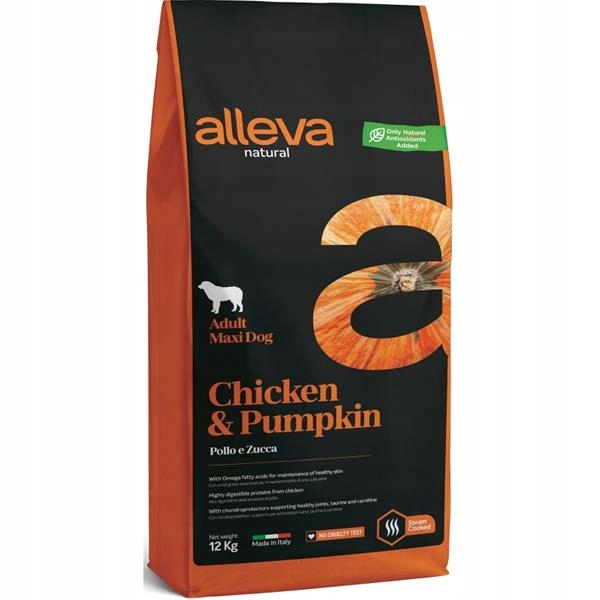 Levně Alleva Natural Dog Dry Adult Chicken&Pumpkin Maxi 12kg