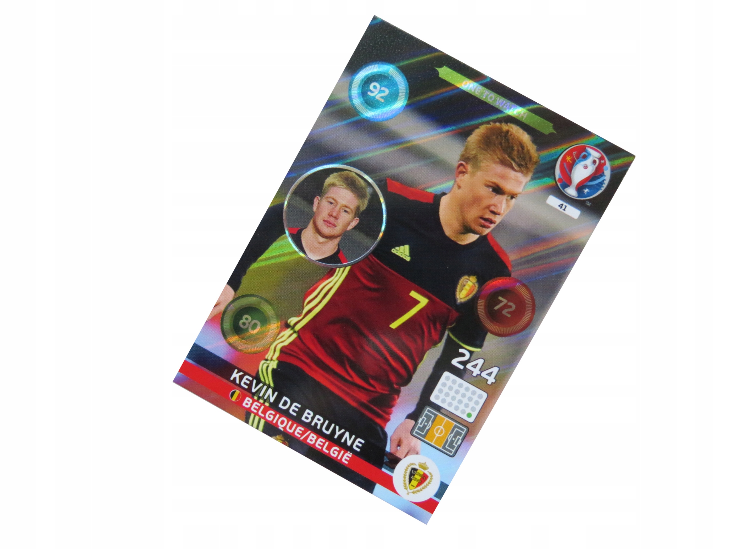 Panini Uefa Euro 2016 Karty Piłkarskie One To Watch Kevin De Bruyne 41