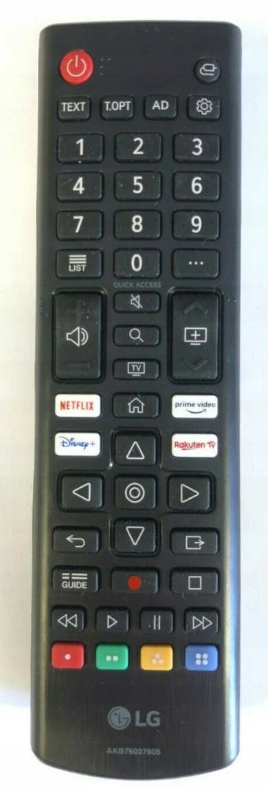 Пульт дистанционного управления LG AKB76037605 черный