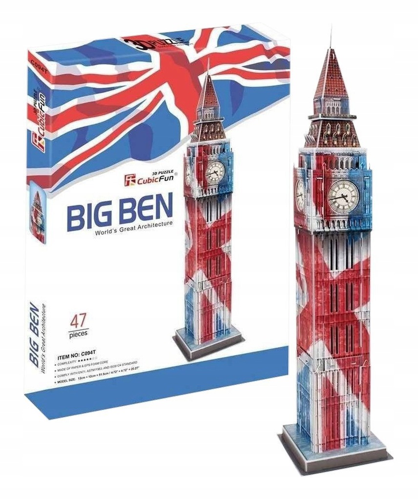 

Puzzle 3D Zegar Big Ben Edycja Specjalna Cubicfun