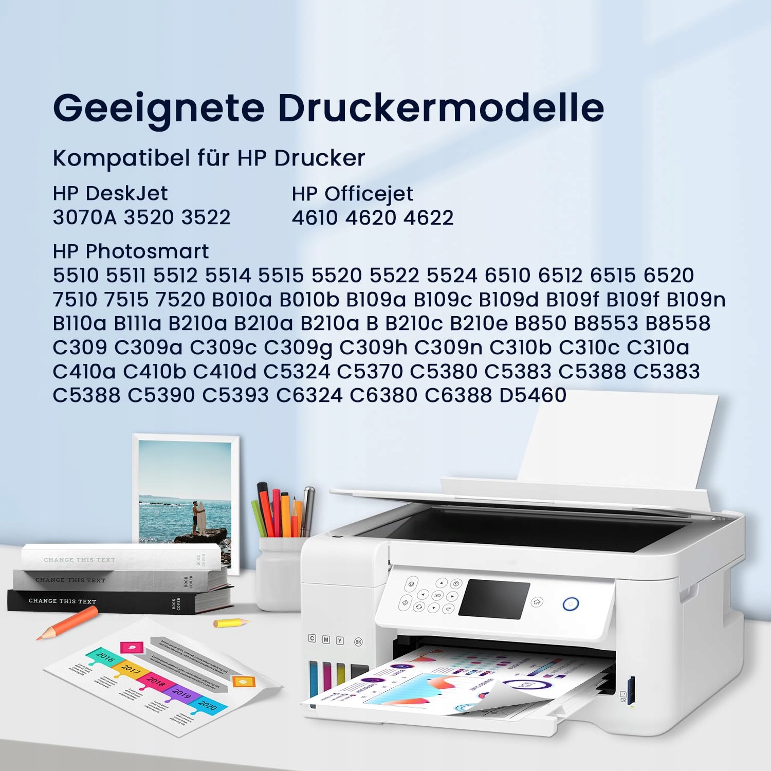 HOOKINK 12 Tuszy 364XL do HP Photosmart Officejet Deskjet — miniatura 2