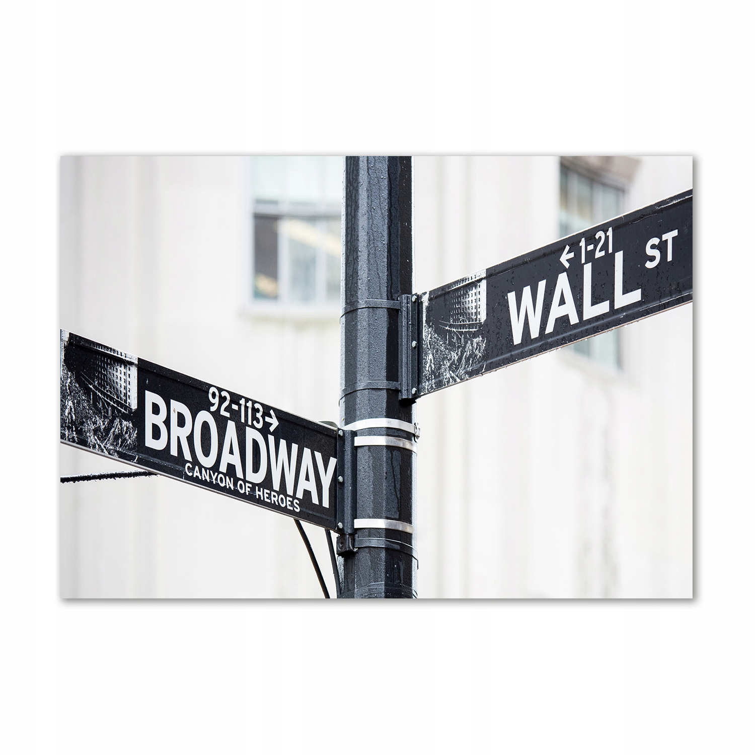 

Foto obraz szklany Wall street znak 100x70