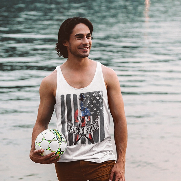 TANK TOP HORROR/ROCK ROCK N ROLL GUITAR Rozmiar L