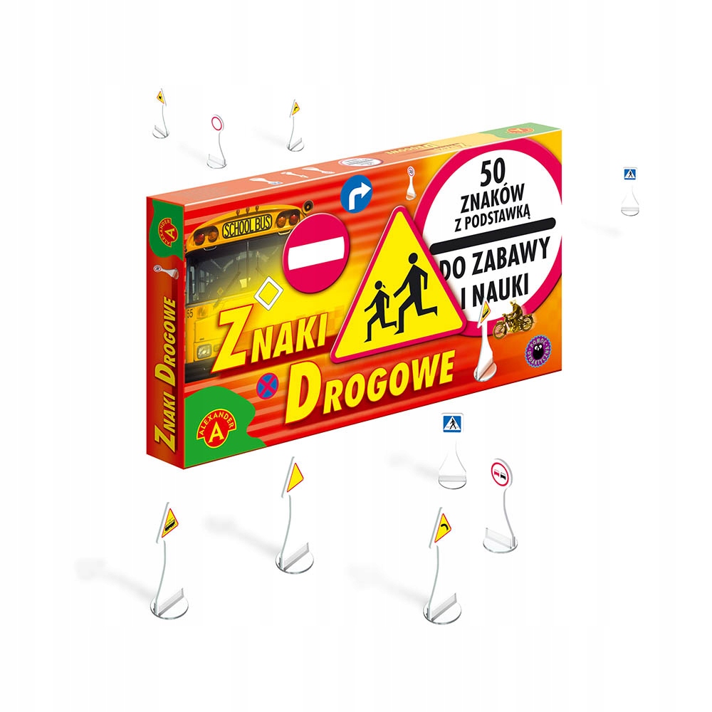 

mini Znaki drogowe do nauki zabawy 101 el od 4 lat