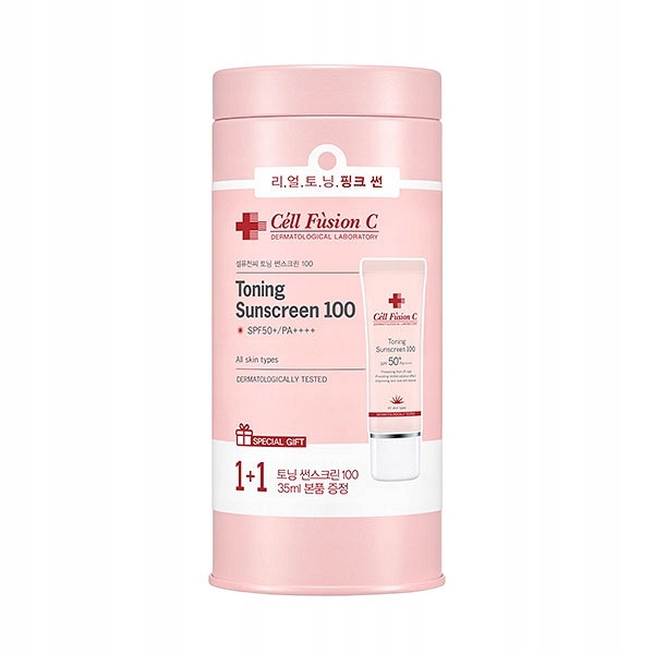 CELL FUSION C TONING SUNSCREEN 100 SPF 50 2X35ML