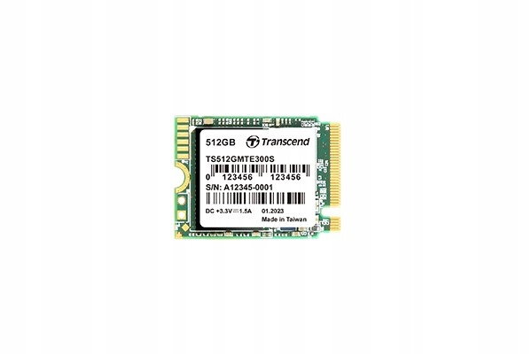 Transcend Ssd 300S 1TB, M.2 2230, PCIe Gen3x4, NVMe, 3D Tlc, Dram…