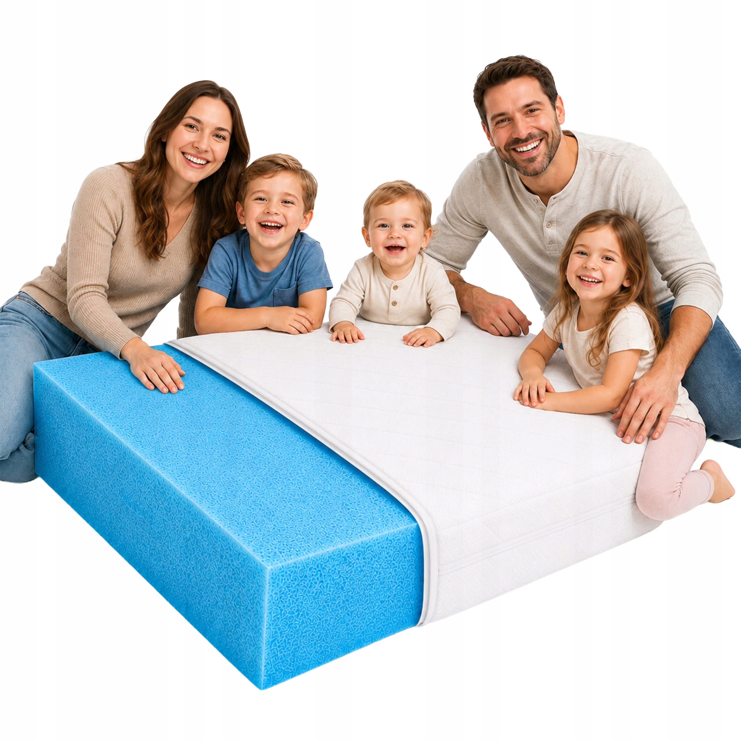 Materac piankowy 120x200 miękki H1 trwały antyalergiczny 21 cm do łóżka