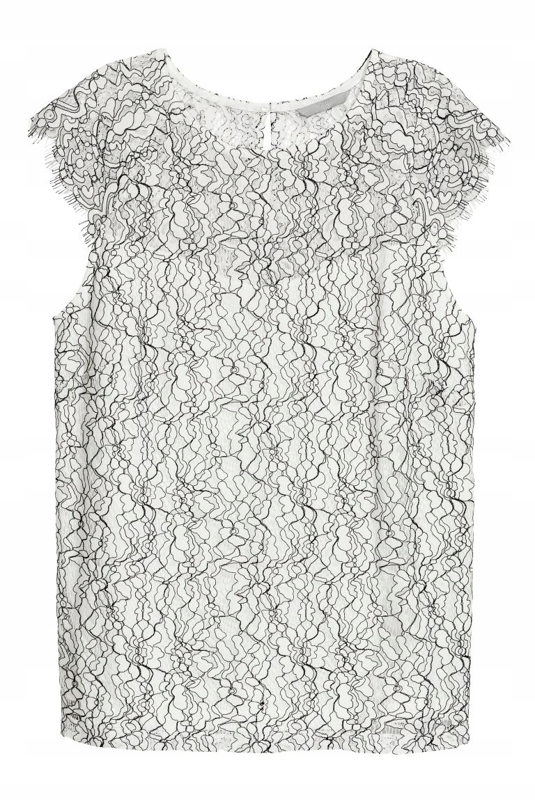 

bluzka koronkowa trend H&m Metka 38 M F141