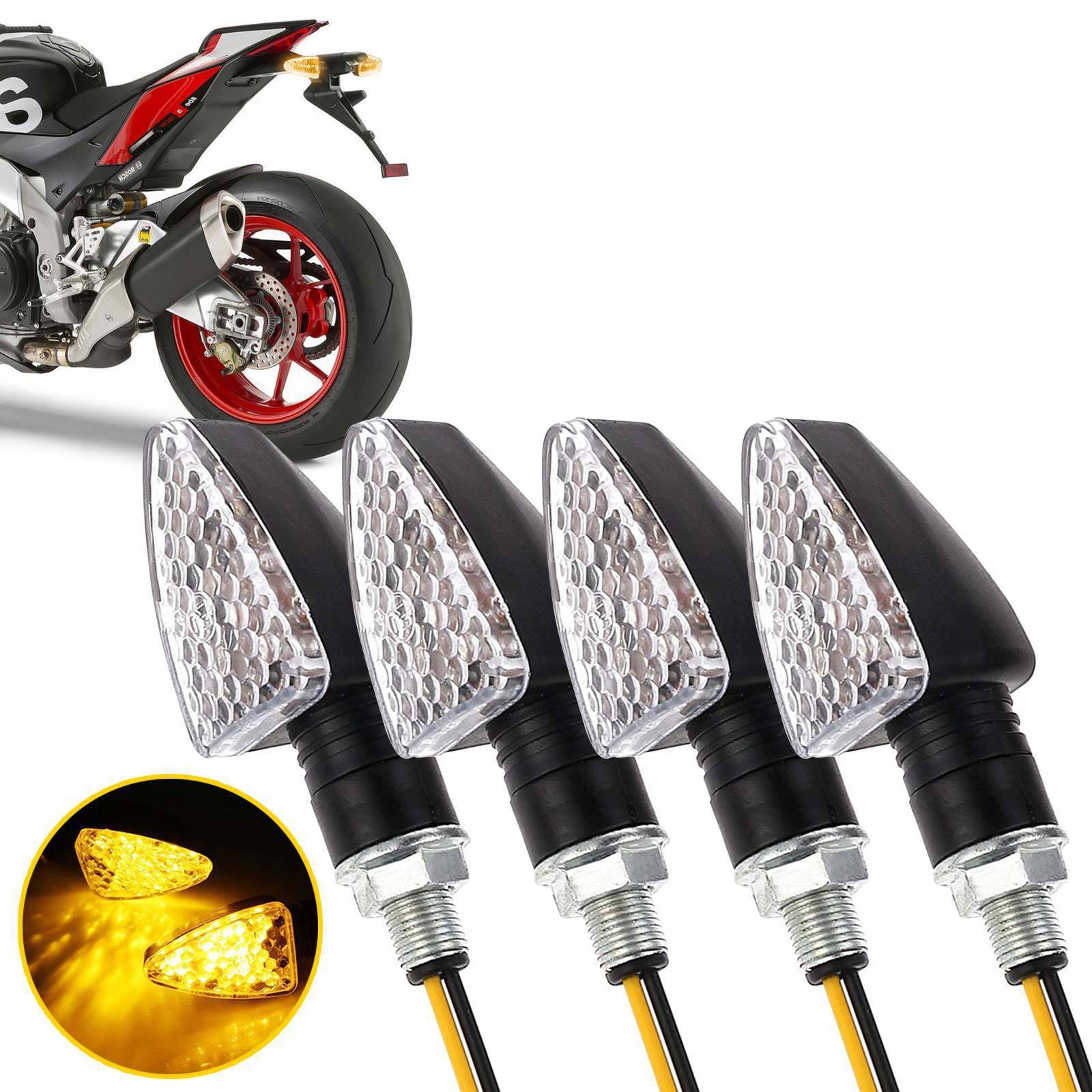 Kierunkowskazy motocyklowe czarne dymione LED 4 SZT Numer katalogowy części 6942422628872