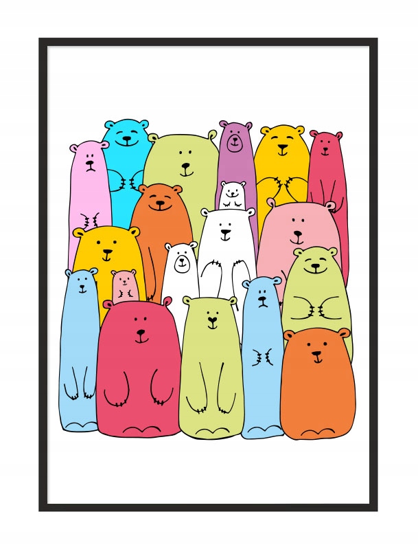 

Obraz Plakat W Ramie 33x43 cm Misie P142