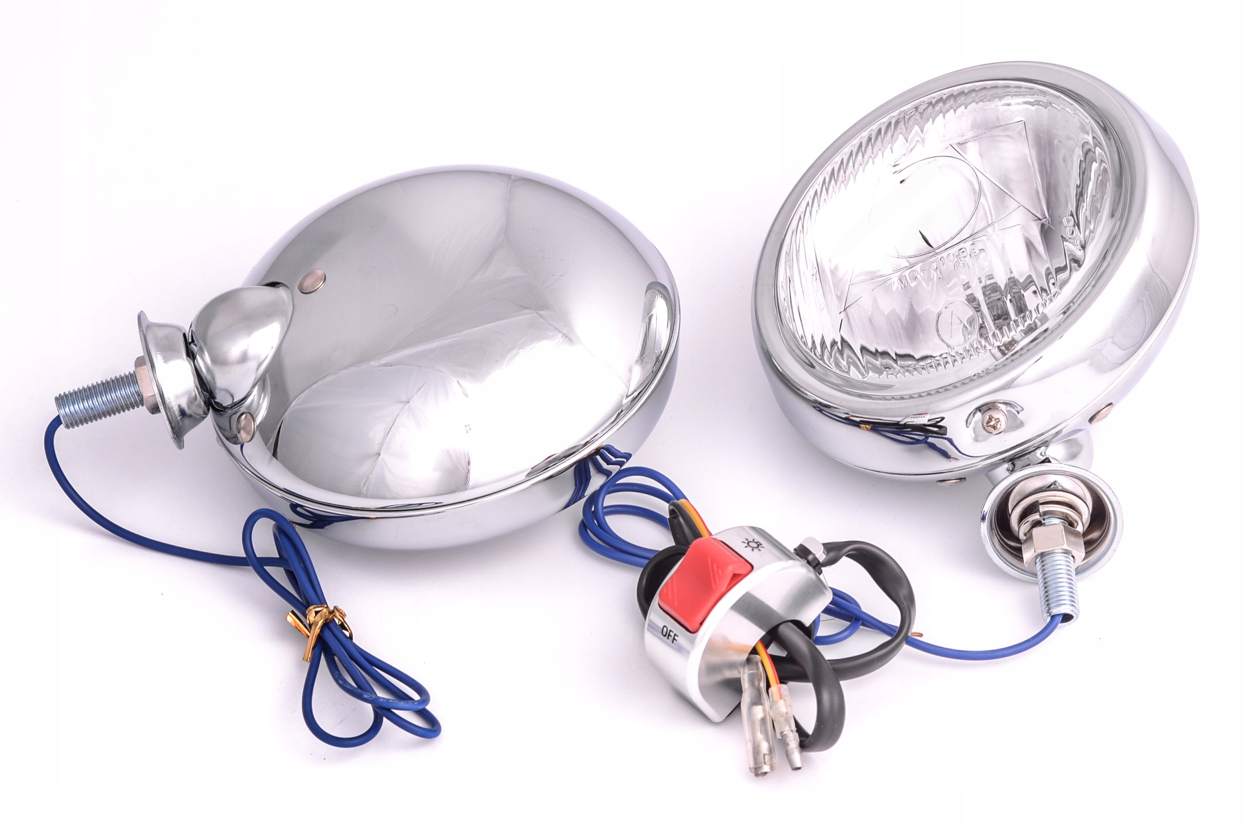 LAMPA LIGHTBAR HALOGEN PRZEŁĄCZNIK ŚWIATEŁ CHROM