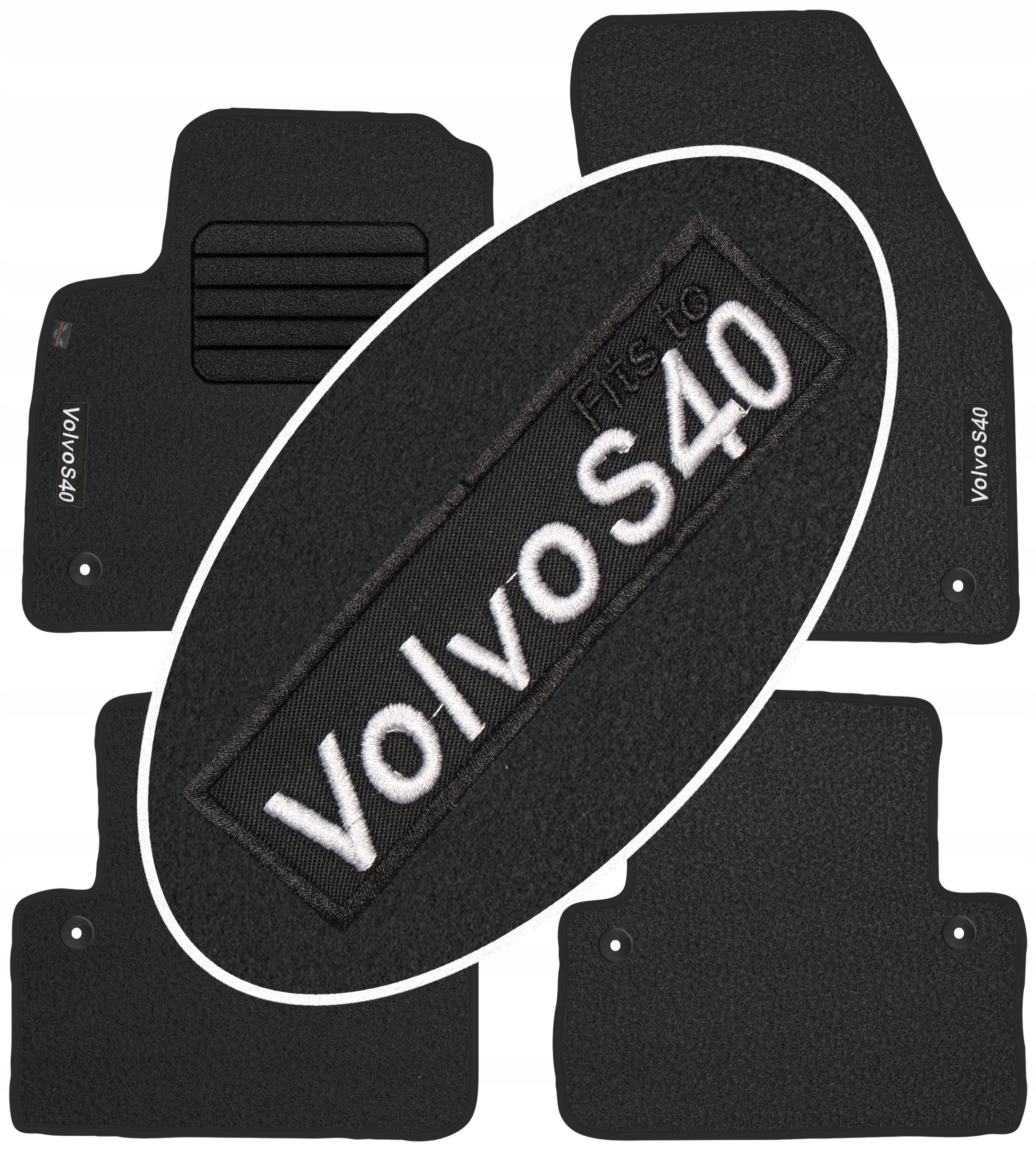 

Volvo S40 II 2004-2012 Welurowe z Napisem