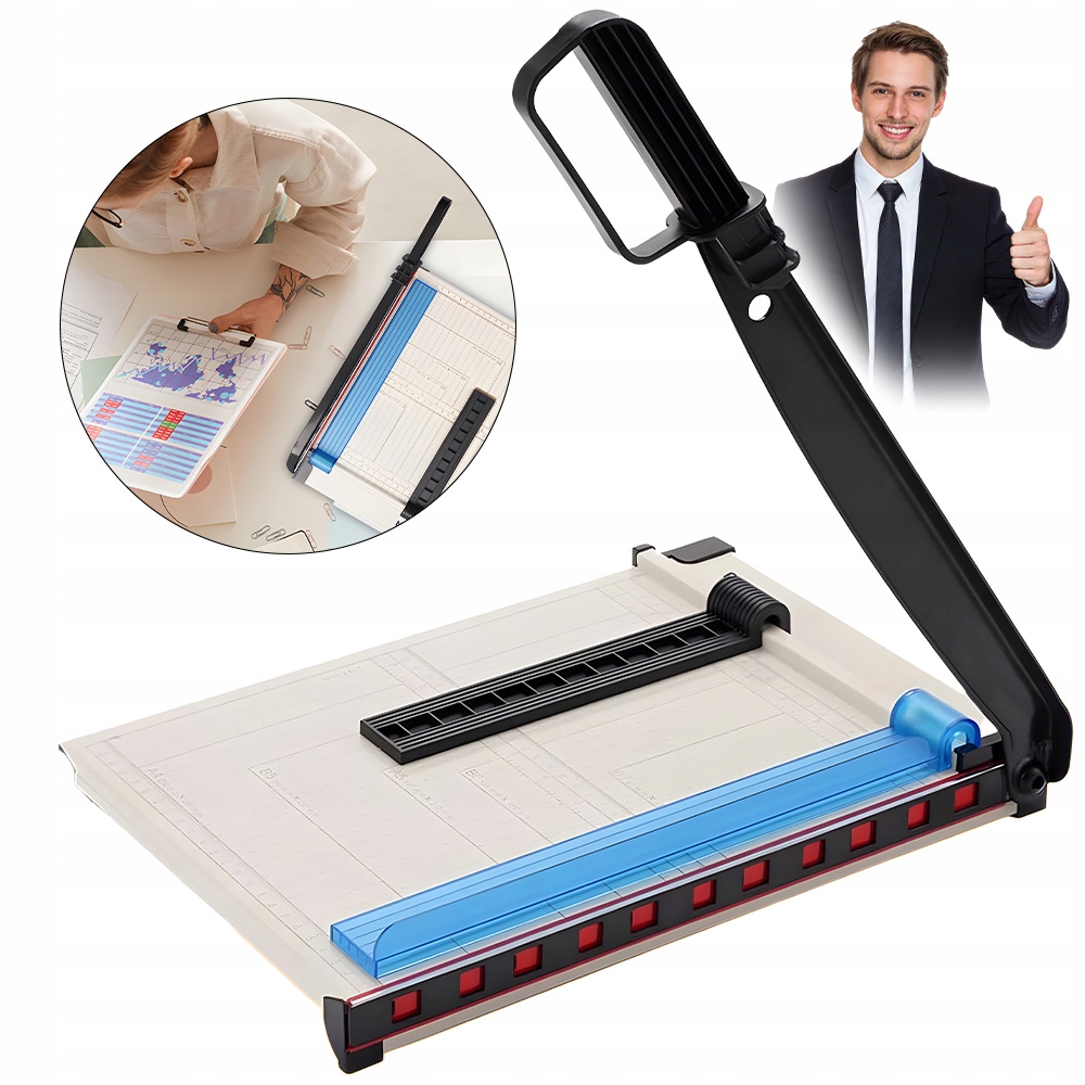 Ręczna Gilotyna Papierowa, Gilotyna, Metalowy Trymer do Papieru do Biura