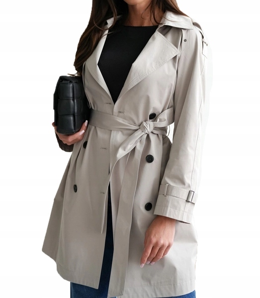 Klasický dámský trenčkot, elegance a šik Honorata 44