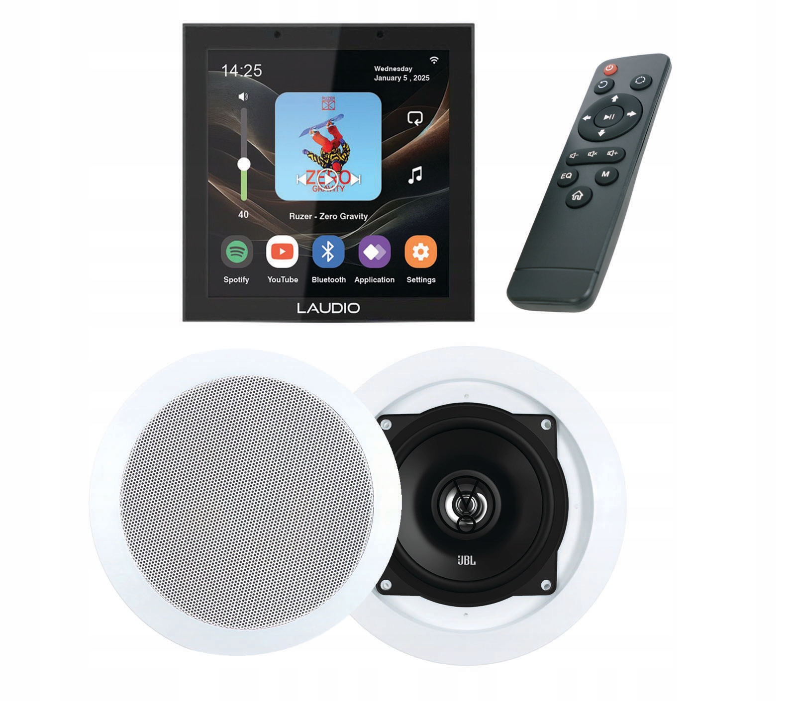 Laudio W40WIFI Podomítkové Internetové Rádio S Bt/usb Jbl 2X 30W