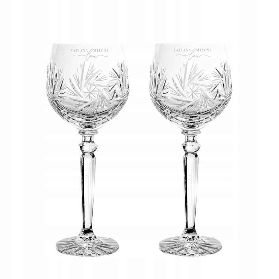 Kieliszki z grawerem do wina dla Pary Młodej Ślub