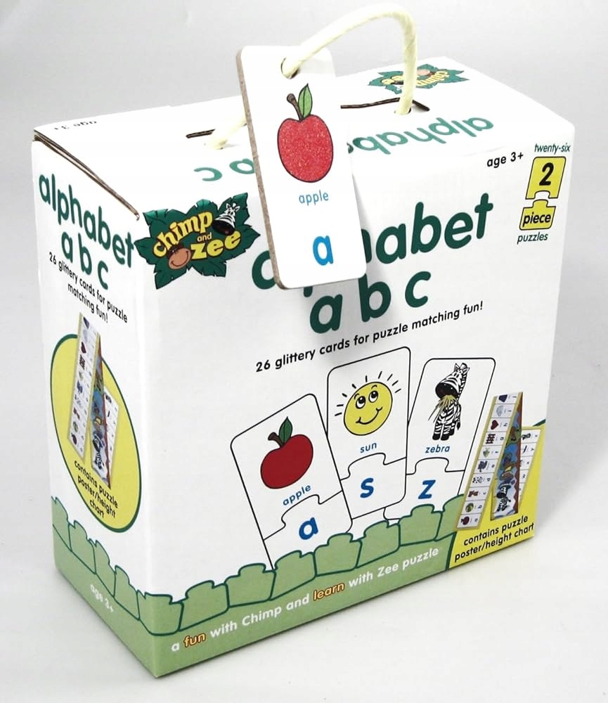 ALFABET ABC 26 KART NAUKA LITER UKŁADANKA PO ANGIELSKU ZESTAW EDUKACYJNY Marka Pozostałe