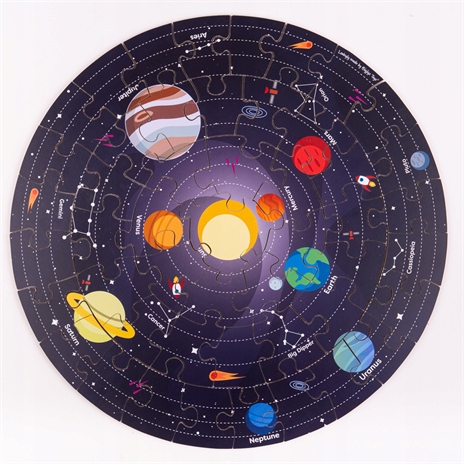 

Bigjigs: drewniane puzzle Układ Słoneczny 50 el.