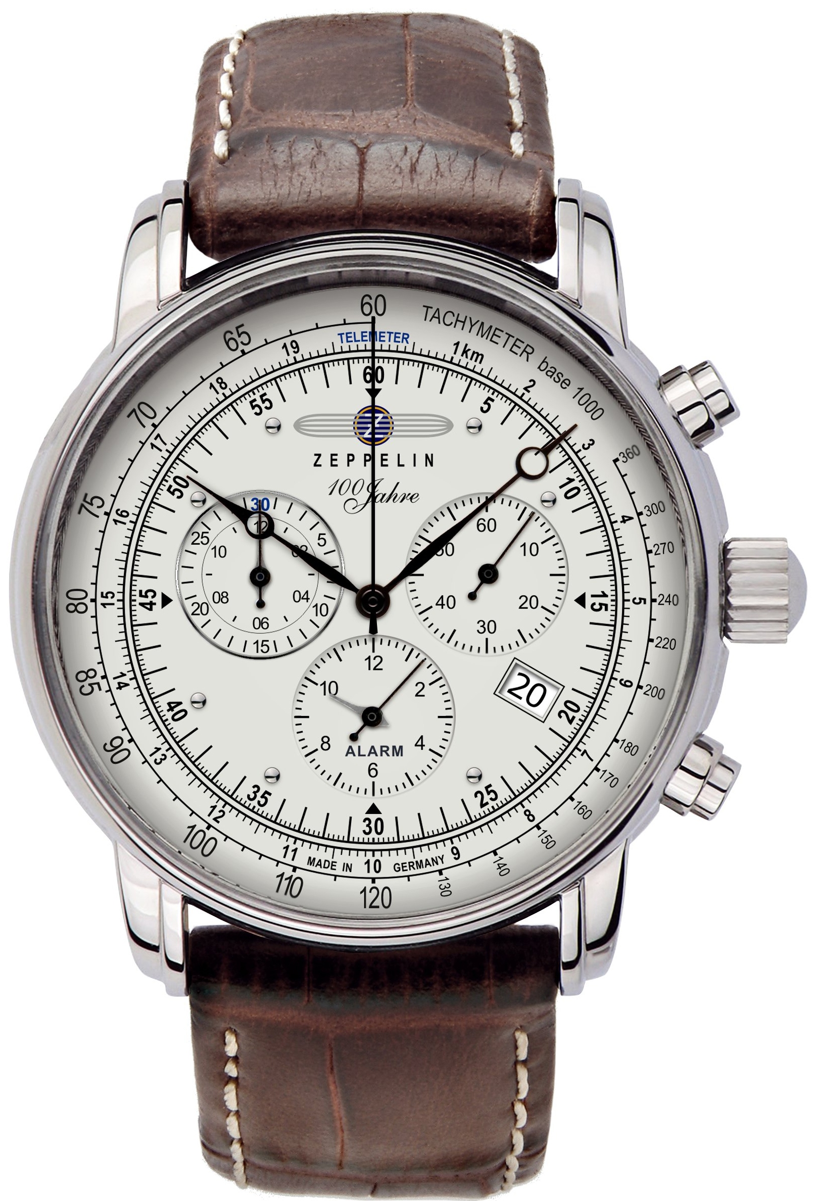 Pánské hodinky Zeppelin 100 Years Zeppelin Chronograph Alarm Zeppelin-7680-1