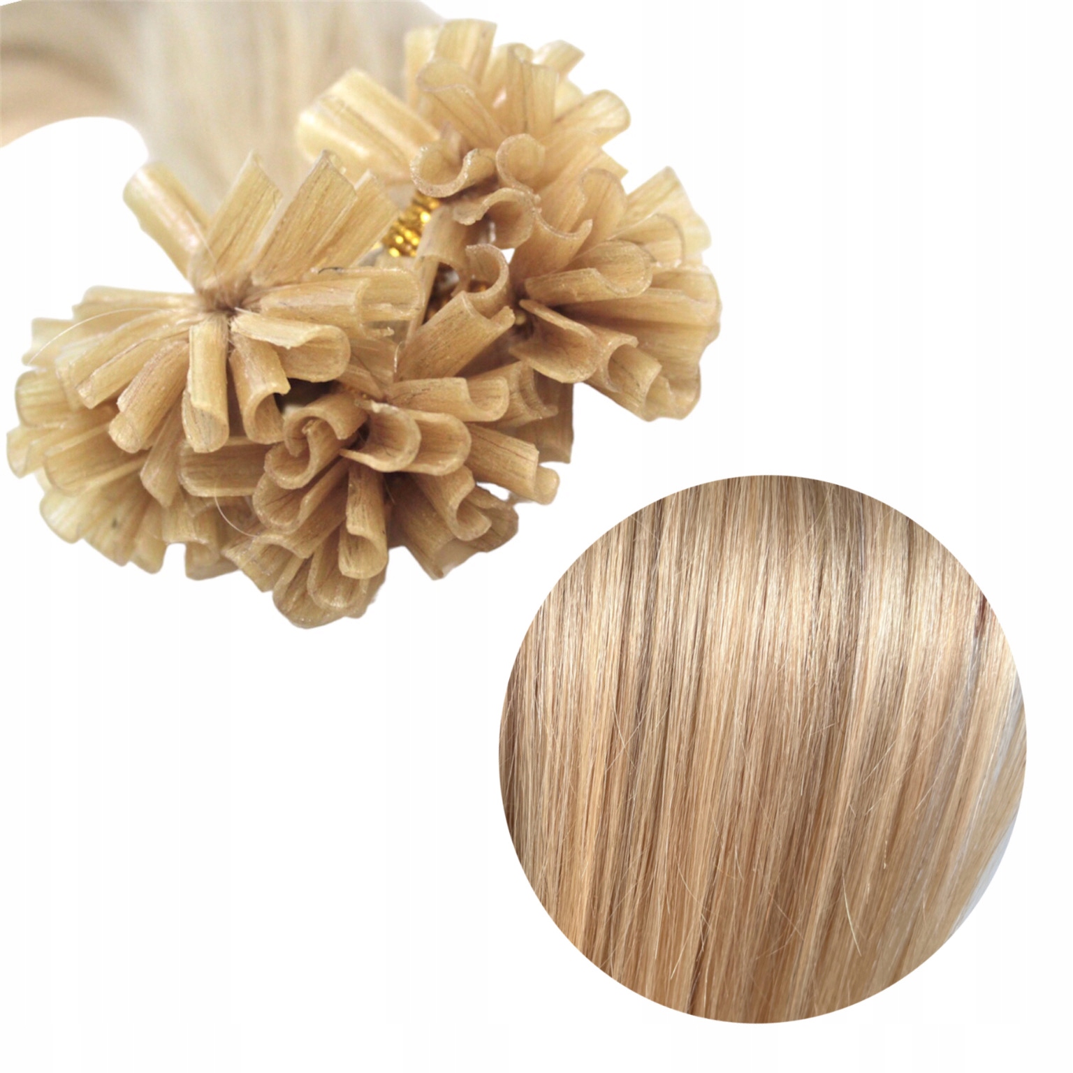 100/40 CM Remy Pramínky Keratin Přírodní Vlasy #24