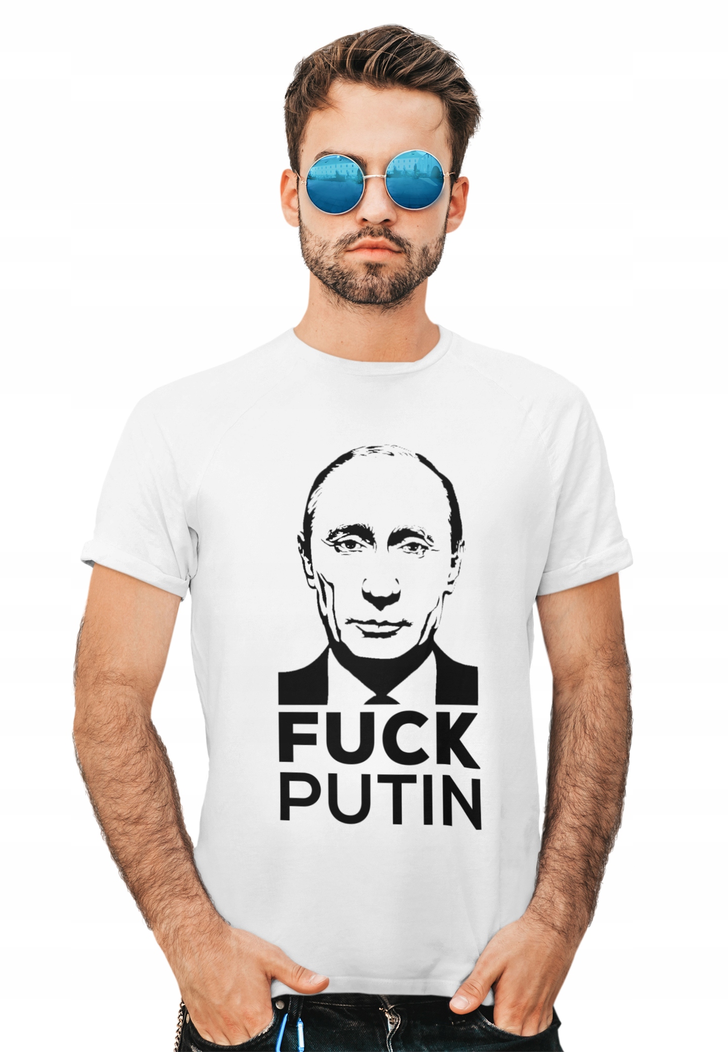 

Koszulka T-shirt Wolna Ukraina Anty Putin Stop XXL