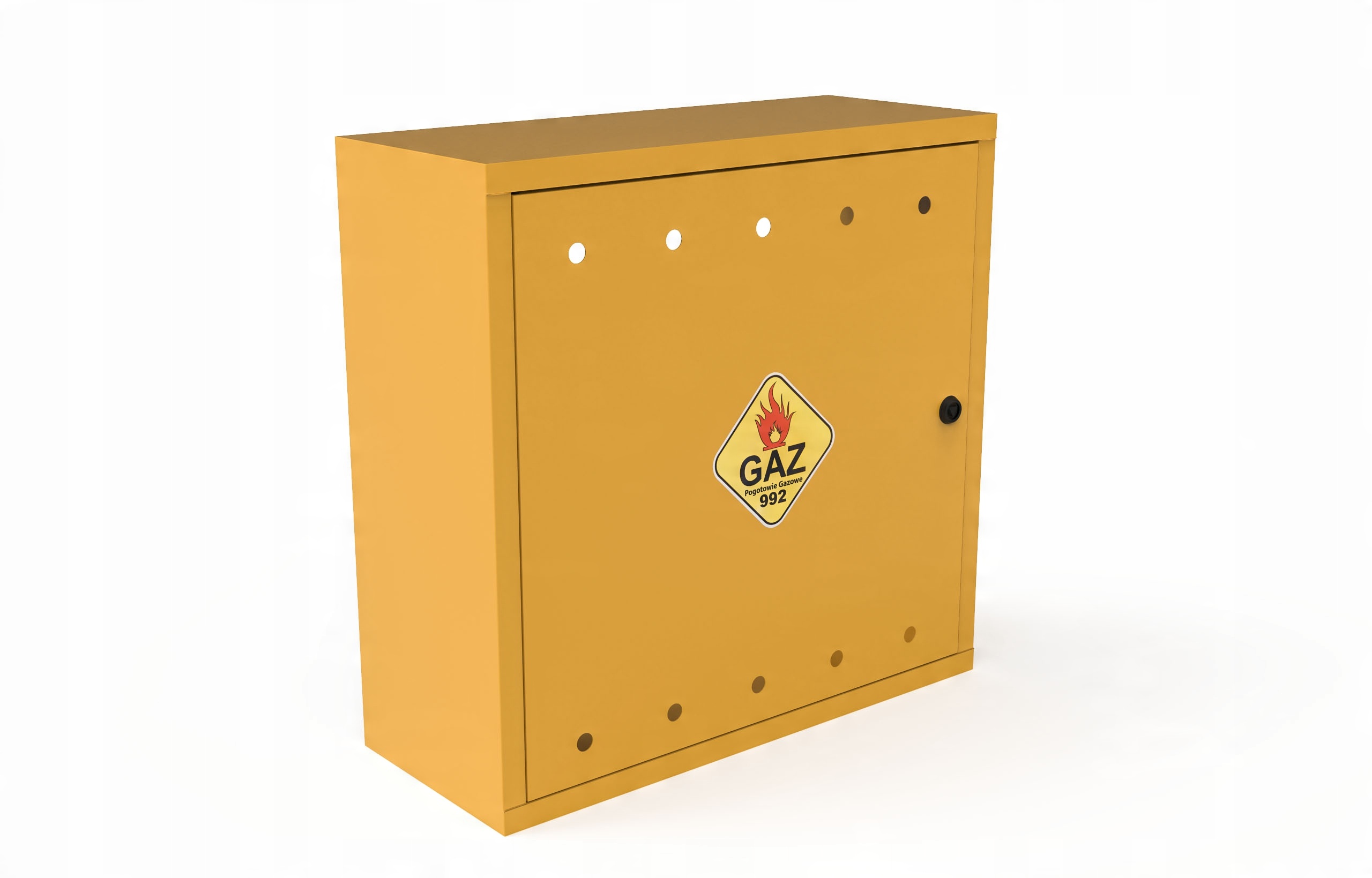 

Skrzynka Szafka Gaz 600x600x250 Żółty