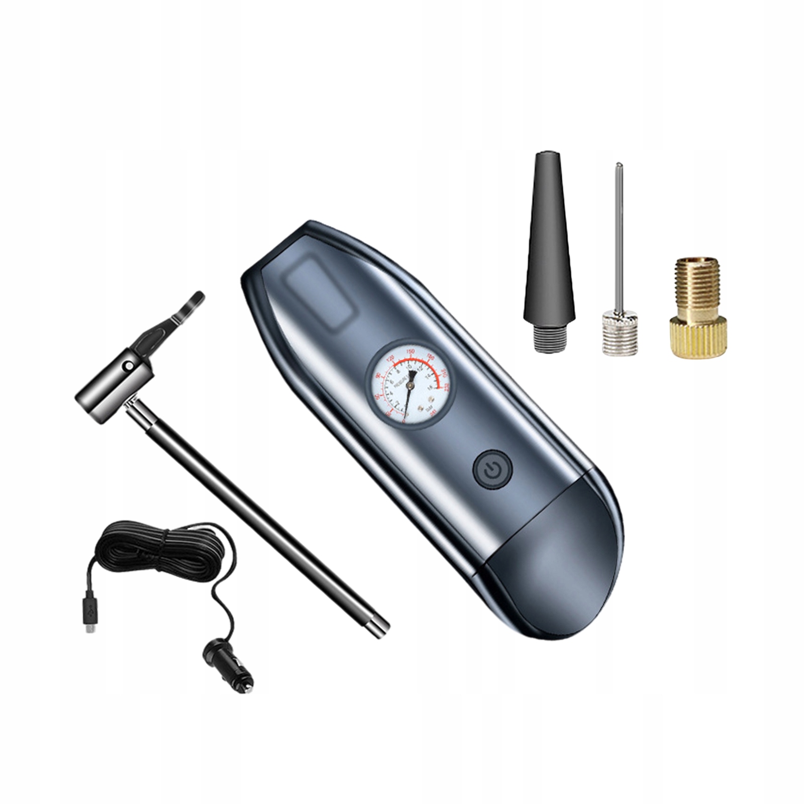 Auto Air Compressor Inflation Mechanical Wired Marka bez marki