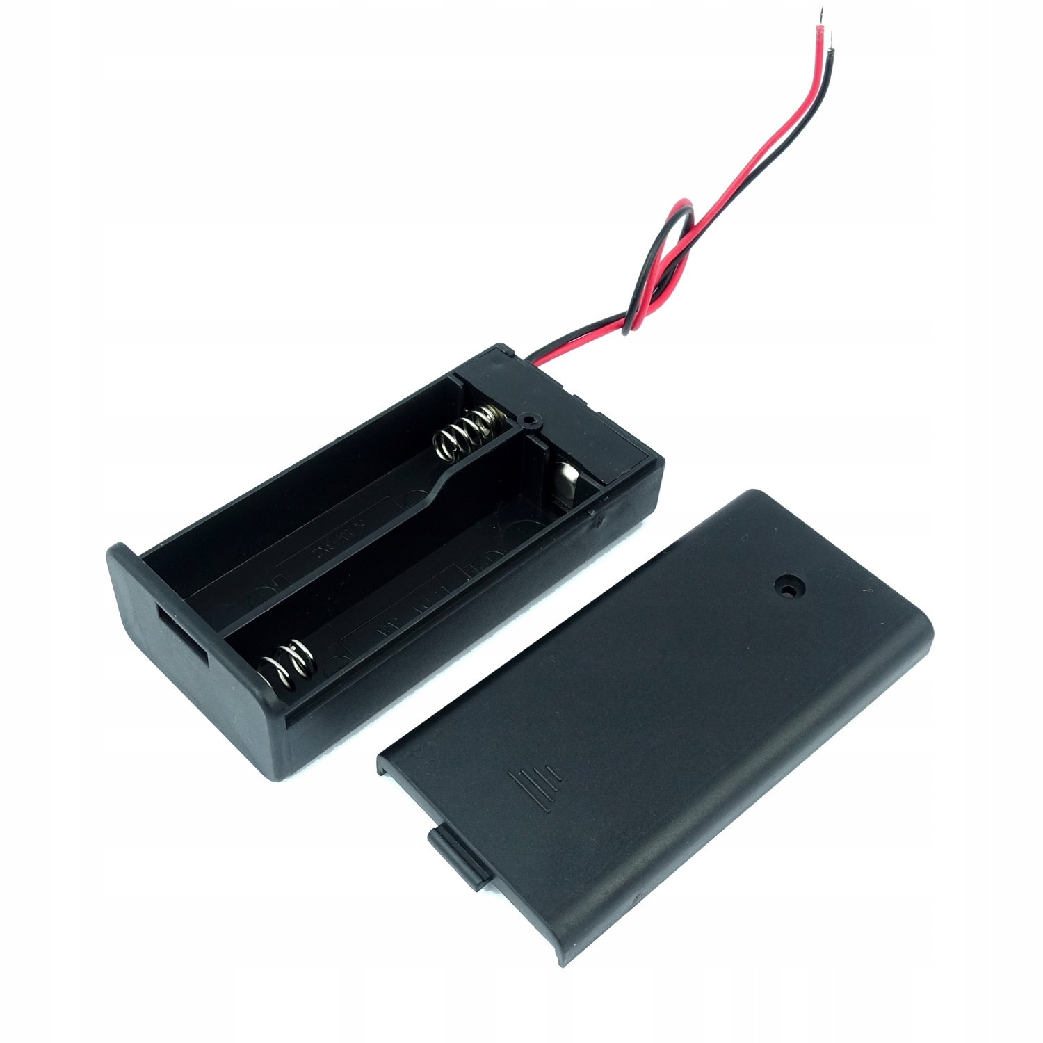 

Koszyk na baterie 2 x Aa R6 z włącznikiem 3V