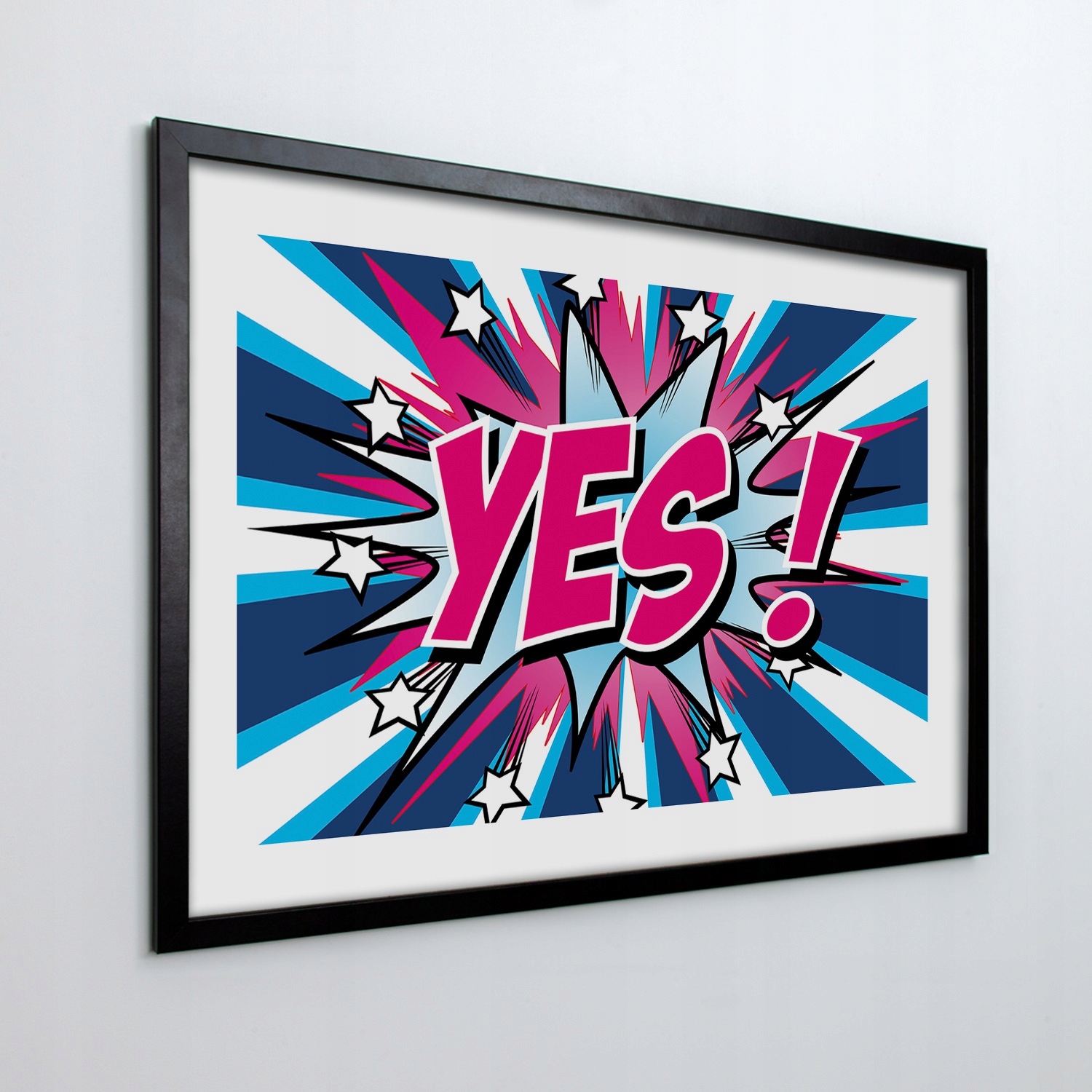 Nástenný obraz v ráme Nápis pop art komiks 100x70