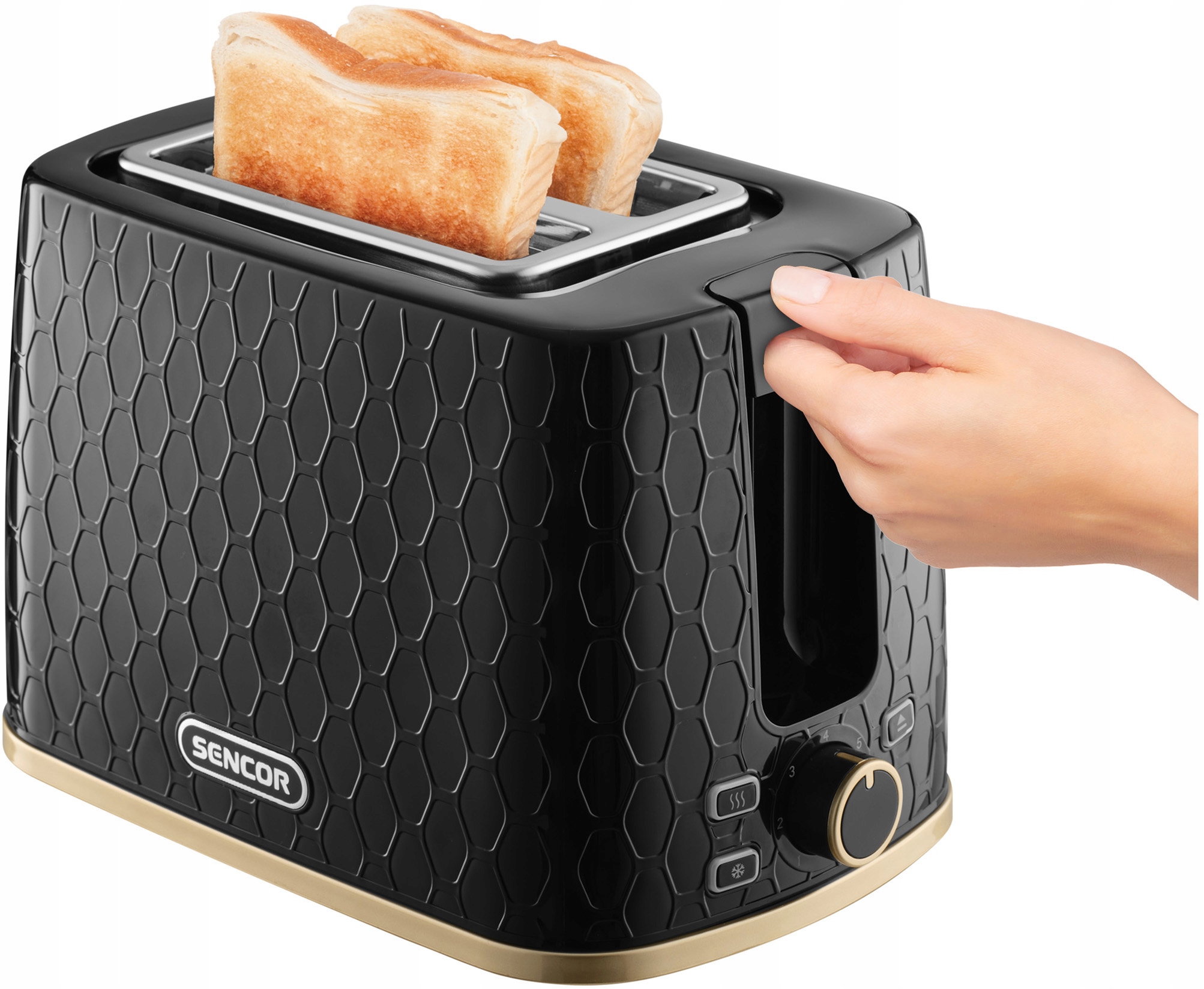 Topinkovač Sencor Sts 7201BK černý 930 W