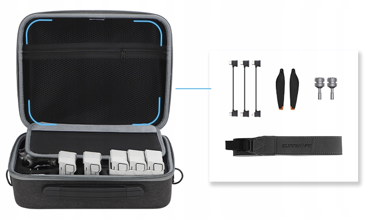 SOLIDNA TORBA WALIZKA SUNNYLIFE DO DJI MINI 4 PRO FUTERAŁ ETUI DLA DRONA Marka Sunnylife