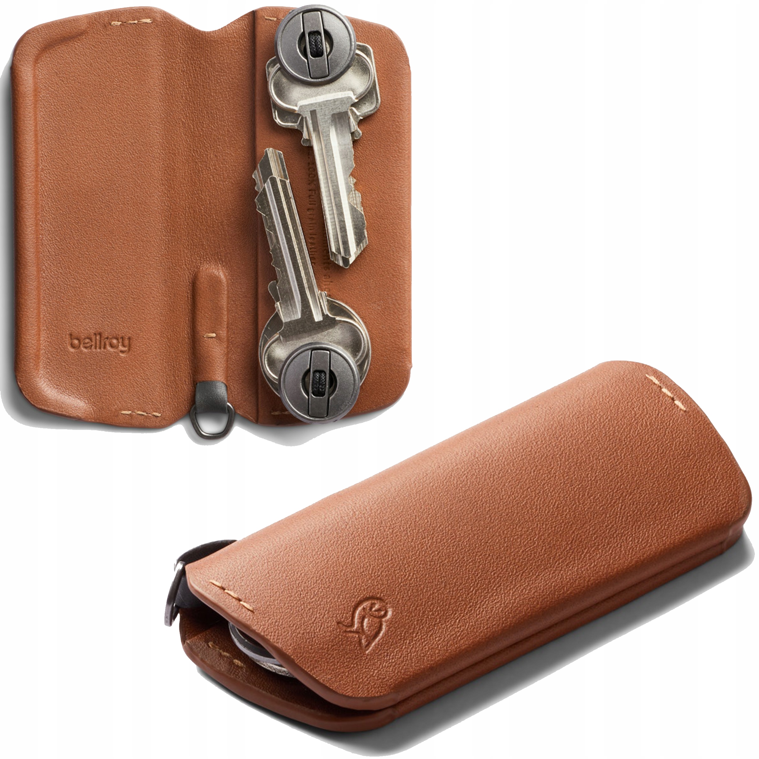 Bellroy Key Cover Plus Pouzdro Kožené na klíče Organizér Pouzdro