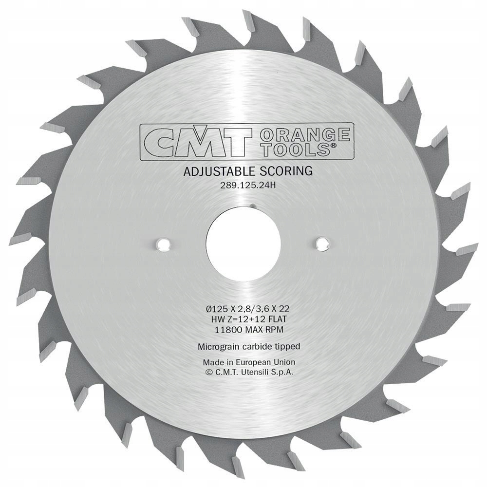 Cmt Skládací podřezávač 125x22x12+12Z 2.8 3.6 mm