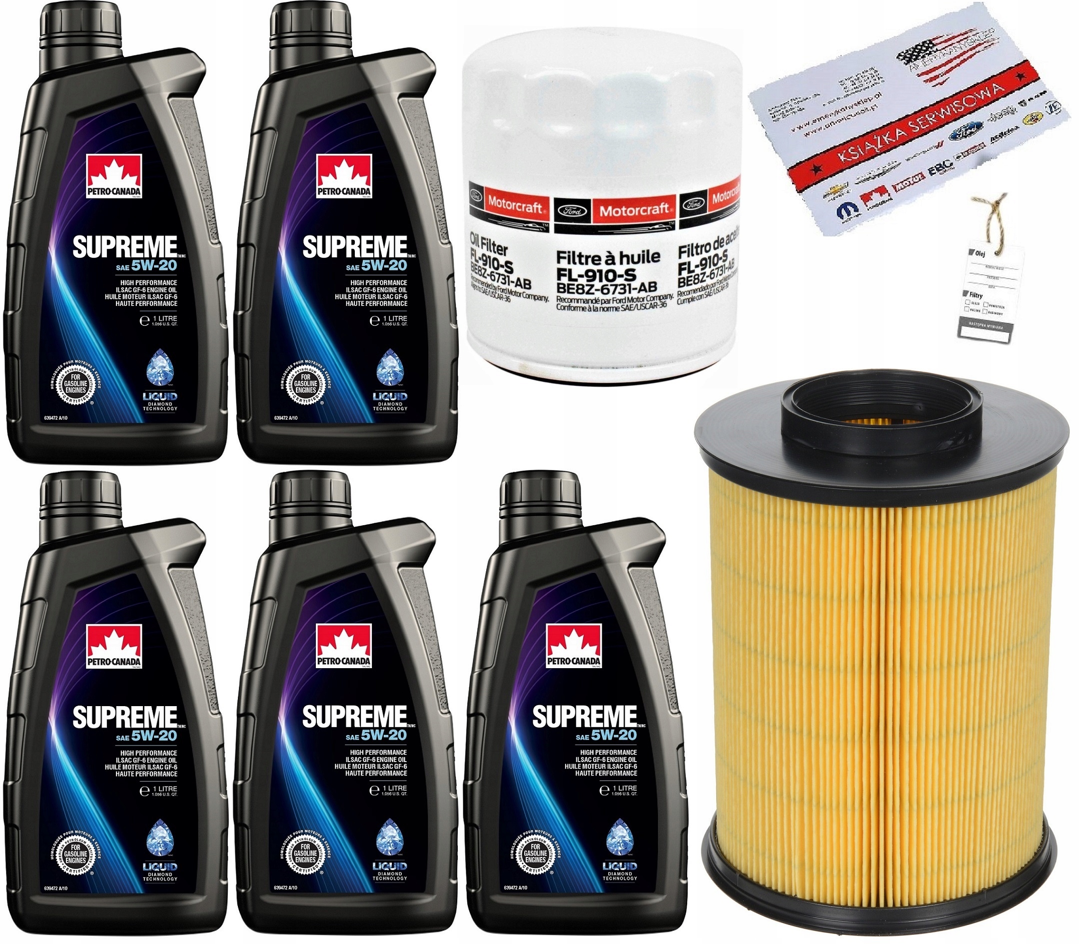 PETRO-CANADA 5W-20 5L + FILTRY ESCAPE 1,6 13-16