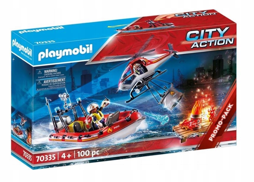 

Playmobil 70335 Straż pożarna z łódź i helikopter