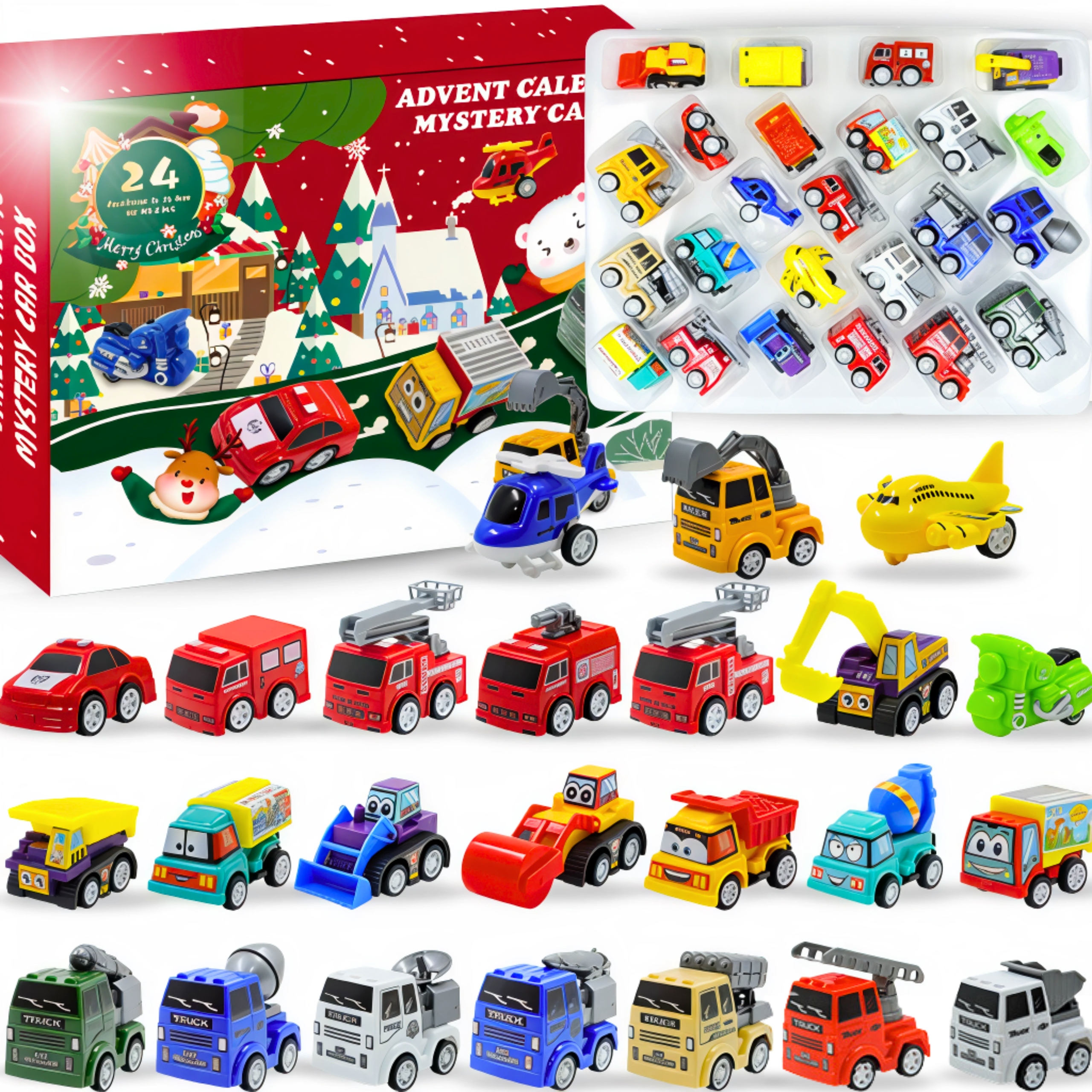 Adventní Kalendář 24 Auta Dárek Pro Děti A Chlapce