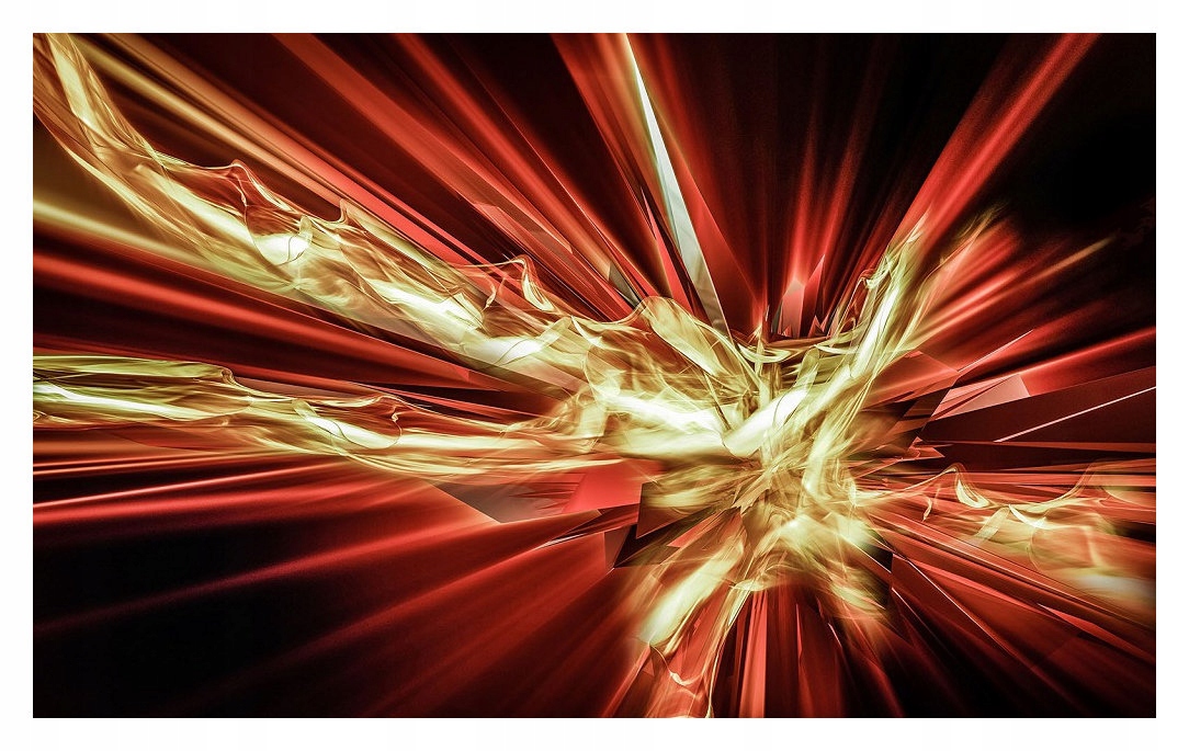 Fototapeta Abstrakce Futurismus Energie světla Výbuch barev 208x146 lepidlo