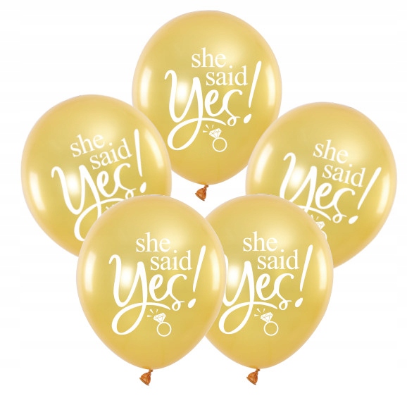 

Balony na Wieczór Panieński She Saidyes 5SZT Złote