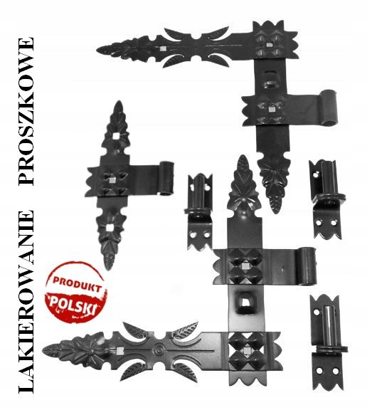 

Zawias kątowy kuty 300 mm Kowalstwo proszkowy