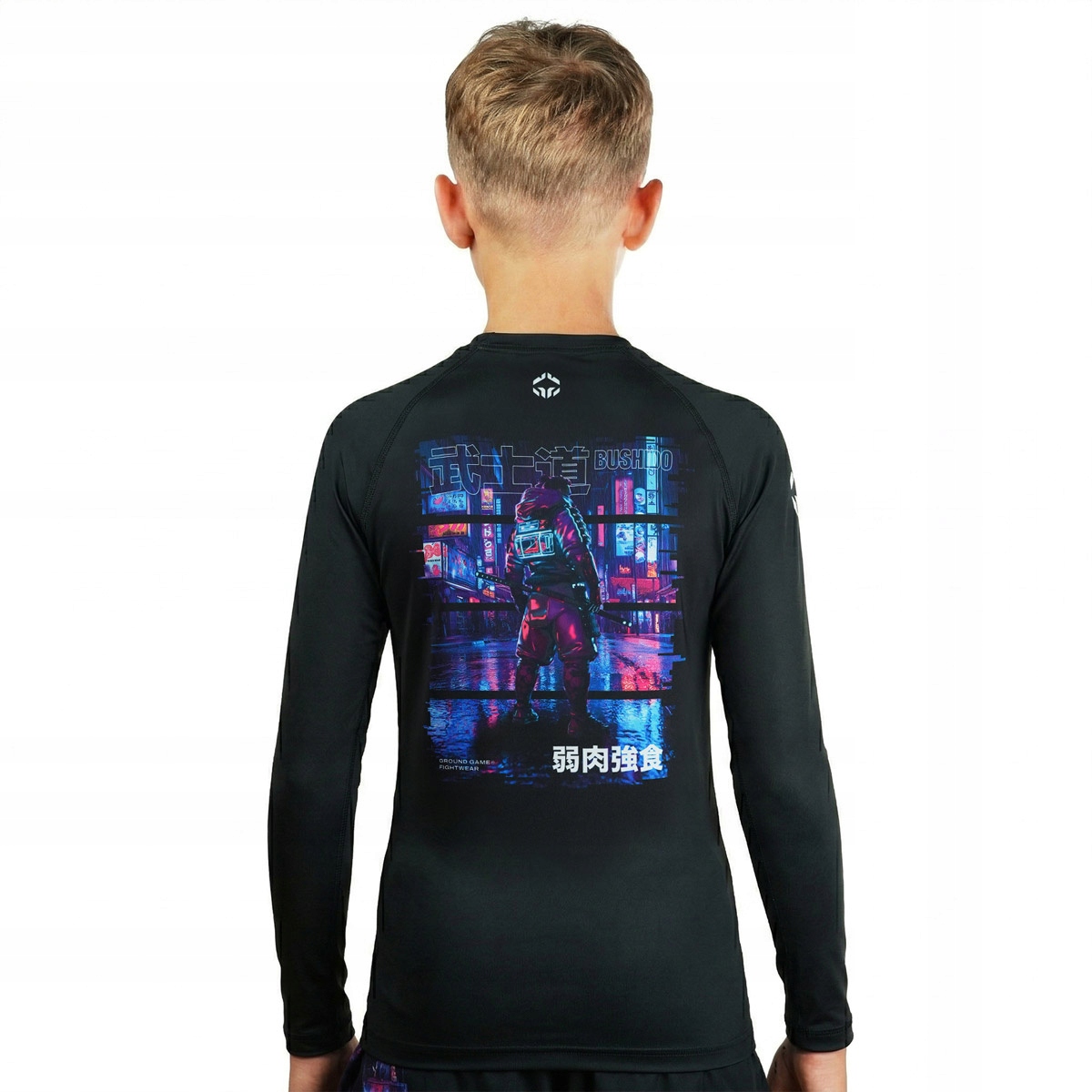Rashguard pro děti Cyber Samurai Kids dlouhý rukáv 128 cm Ground Game