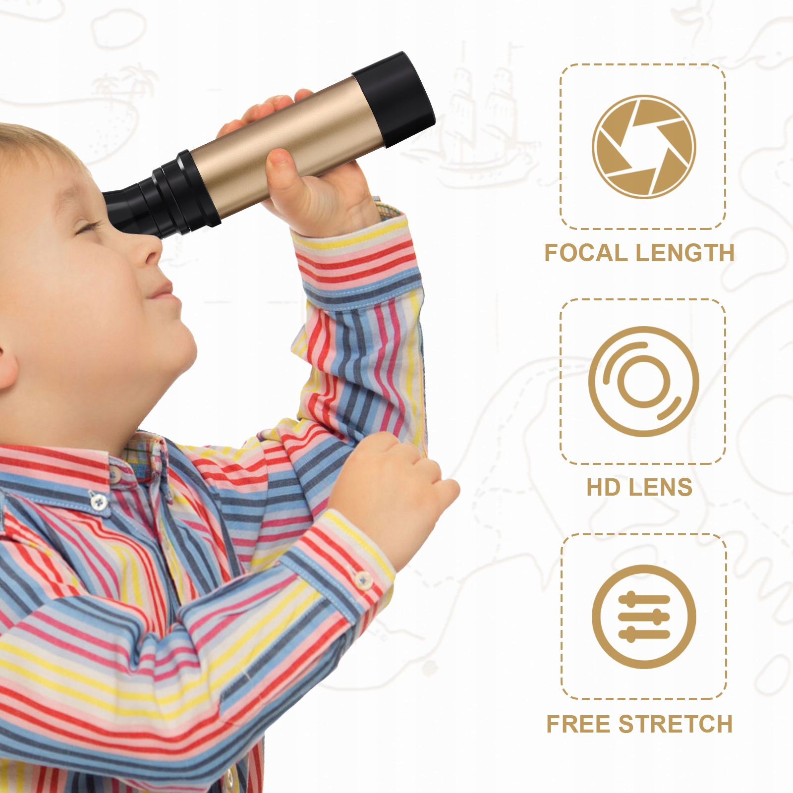 ZABAWKA KALEJDOSKOP DZIECIĘCY DLA DZIECI KLASYCZNY 2 SZT Marka bez marki