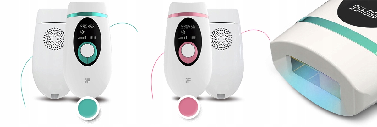 inFace DEPILATOR IPL do ciała + peeling do twarzy Kolor dominujący biały