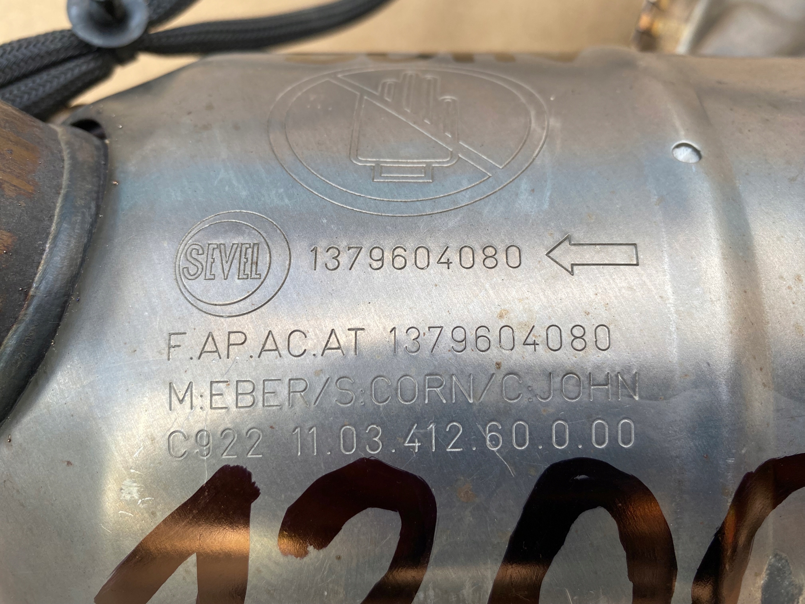 BOXER JUMPER 2.0 B-HDI 16- catalyst DPF EURO 6 original 1379604080